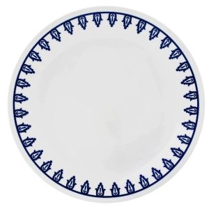 1 Corelle Boutique PORTO CALLE 8 1/2 LUNCH Luncheon PLATE Blue Mavi