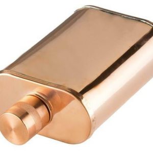 *New JACOB BROMWELL 9-oz VERMONTER FLASK 4 x 3 Screw Top Authentic Pure Copper