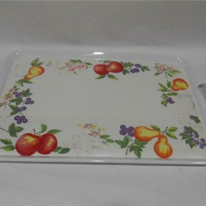 Corelle CHUTNEY Fruit Melamine RECTANGULAR TRAY Serving 19 x 11 Colorful Harvest