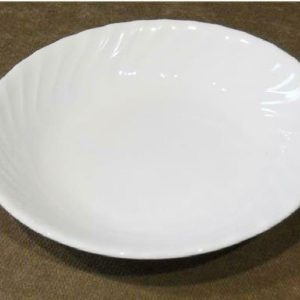 PRISTINE! Corelle 20-oz ENHANCEMENTS 8.5 PASTA BOWL Shallow Soup Stew White Swirl