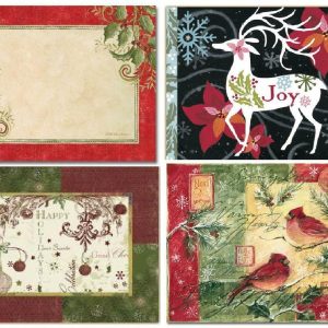 15x12 Christmas GLASS COUNTER SAVER BOARD *Happy Holiday. Holly. Cardinals. Joy