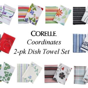 Corelle Coordinates 2-pc Kitchen DISH TOWEL SET 18 x 26 *PICK Your PATTERN ~New~