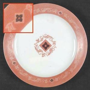 Corelle MESA VERDE 7 1/4 Dessert BREAD PLATE *Southwest Coral Persimmon Vines NW
