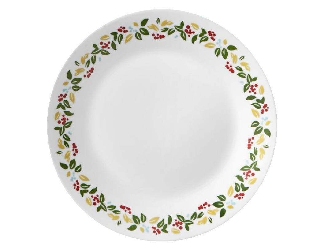 1 Corelle HOLIDAY BERRIES 6 3/4 Bread Dessert PLATE Seasonal Christmas Wreath