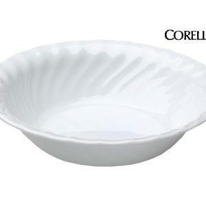 1 Corelle Vive ENHANCEMENTS 18-oz SOUP Cereal Salad BOWL 7.25 White Swirls