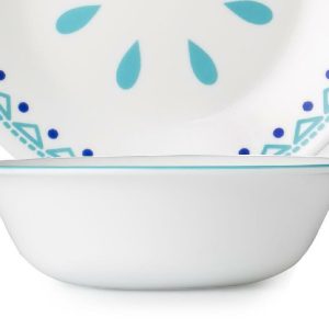 *NEW Corelle GARDEN LACE. SOUTH BEACH. SANTORINI SKY Blue 18-oz SOUP Cereal BOWL