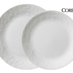 Corelle BOUTIQUE Bella Faenza DINNER or LUNCH PLATE *Old English Garden Scrolls