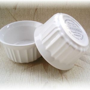 2 Corningware FRENCH WHITE Stoneware RAMEKINS Choose: ROUND 4-oz OR 7-oz
