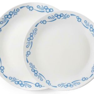 1 Corelle CORNFLOWER BLUE 60th Anniversary 8 1/2 LUNCH or 10 1/4 DINNER PLATE
