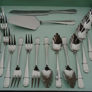 18pc HAMPTON FORGE Lexington Mirror HOSTESS DESSERT FLATWARE SET Stainless *NEW