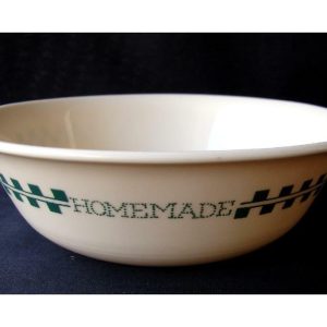 Corelle FARM FRESH Fruit Sandstone 18oz SOUP CEREAL BOWL Green Gingham JAM *New