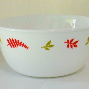 1 Corelle RAINFOREST 28-oz BOWL Soup Cereal Salad Chili ORANGE GREEN LEAVES