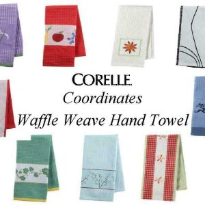 Corelle Coordinates WAFFLE WEAVE Kitchen HAND TOWEL 17x28 *PICK Your PATTERN New
