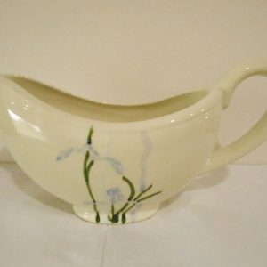 Corelle Coordinates SHADOW IRIS Fragile Ceramic GRAVY BOAT Sauce Handpainted NEW