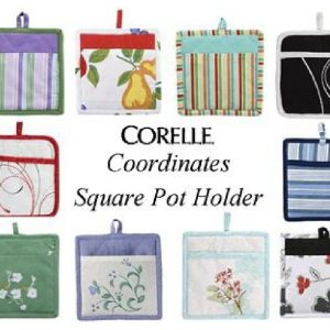 Corelle Coordinates 8 SQUARE Kitchen POT HOLDER w/Pocket *PICK Your PATTERN New