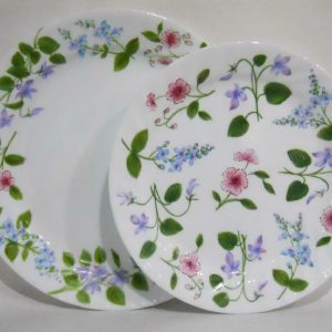 NRM Corelle DELICATE ARRAY Choose: DINNER or LUNCH PLATE Swirled Floral