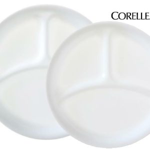 1 NEW Corelle WINTER FROST WHITE Choose: DIVIDED DINNER or  LUNCH PLATE Picnic