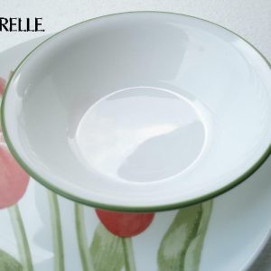 NEW 1 Corelle TULIP BOUQUET 18-oz SOUP CEREAL Salad BOWL 7.25 Green Band