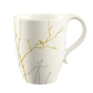 1 Corelle Market Street New York GILDED WOODS 13.5-oz Stoneware MUG Gold Silver