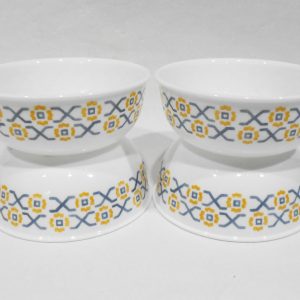 4 NEW Corelle AMALFI AZUL 16-oz SOUP CEREAL BOWLS Italy Mediterranean