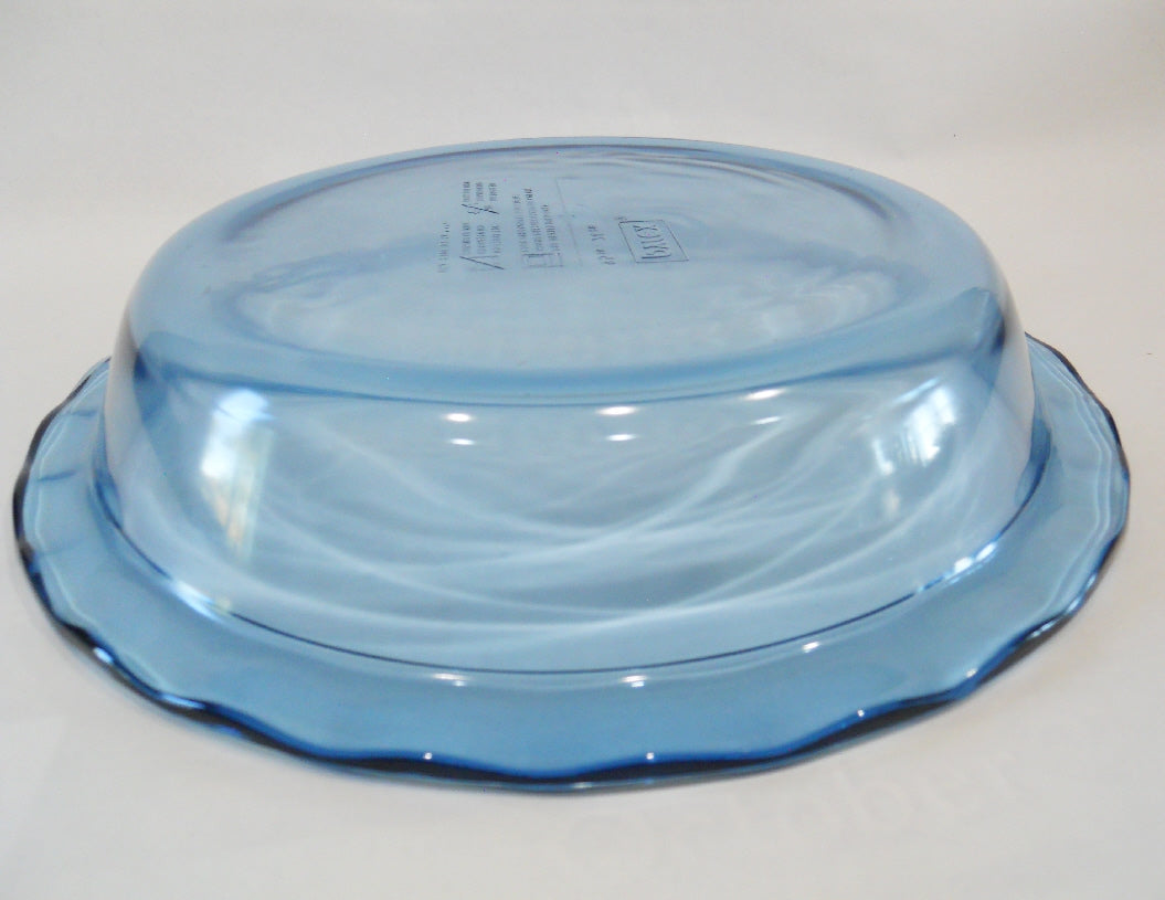 New PYREX Easy Grab ATLANTIC BLUE 11-1/4 Scalloped Rim PIE PLATE Quiche Multi Dish - Image 4