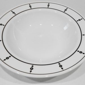 NEW Corelle BLACK & WHITE Keyhole 28-oz Wide Rim ENTREE BOWL Pasta Serving