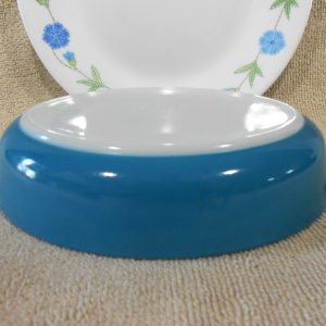 PYREX 10-oz HORIZON BLUE PIXIE Corning 700 ml AuGratin Dish Milkglass 7 Baker