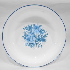 Corelle by Corning BLUE VELVET 10.5 PIE PLATE Multi Dish *Center Floral Rose Motif