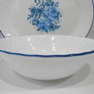 Corelle by Corning BLUE VELVET 1-Qt SERVING BOWL Vegetable Multi Dish Swirl Rim