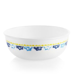 1 Corelle BOHO DAYDREAM 16-oz SOUP Cereal BOWL Yellow Blue Teal Florets