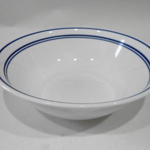 Pristine! Corelle CLASSIC CAFE BLUE 1-Qt SERVING BOWL 8.5 Vegetable *3 Cobalt Stripes