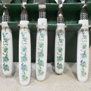 20-pc Corelle CALLAWAY IVY FLATWARE SET Cambridge Stainless Melamine Green Vine