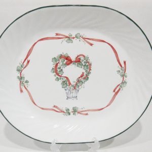 NEW Corelle CALLAWAY HOLIDAY Christmas SERVING PLATTER Meat Plate Ivy Ribbons