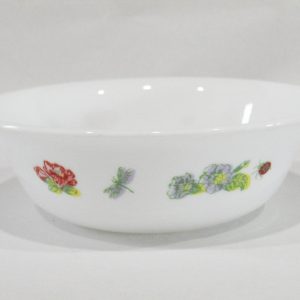 Corelle CAMELLIA 18-oz Coupe SOUP CEREAL BOWL Dragonfly Bees Ladybugs Floral