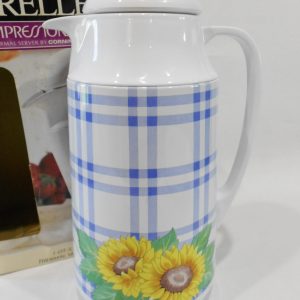Corelle SUNSATIONS 1-Qt Thermal SERVING CARAFE Hot Cold Coffee Tea SUNFLOWERS