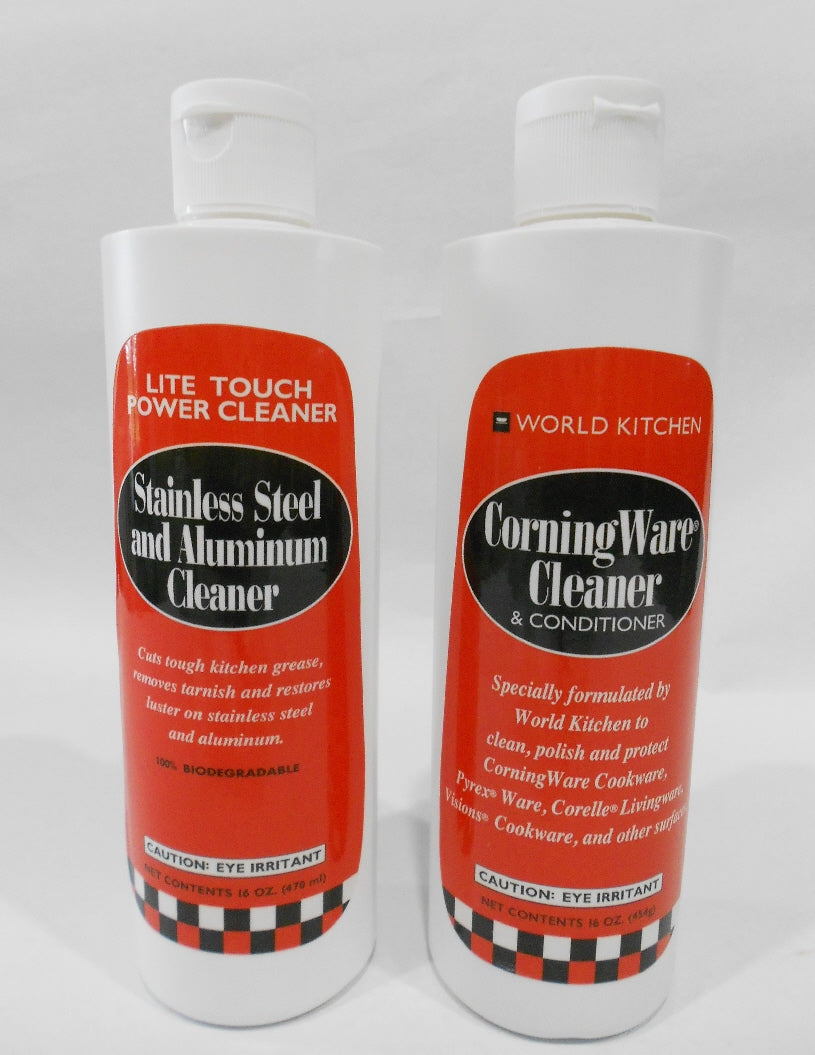 WORLD KITCHEN 16-oz CORNINGWARE Corelle or STAINLESS Steel / Aluminum CLEANER