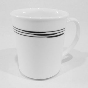 RARE 1st Prototype CORNING BLACK OPTIC 10-oz Cup MUG Microwave OK