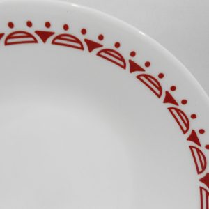 Corelle CORDOBA RED 6 3/4 APPETIZER PLATE Bread *Inspired by Ancient Patterns of Spain