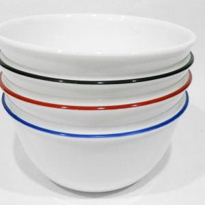 New CORELLE 28-oz SOUP Chili BOWL *Choices: Cafe Banded WHITE CAFE BLACK BLUE RED