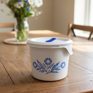 CorningWare Corelle CORNFLOWER BLUE 20-oz MEAL MUG 60th Anniv Stoneware Vent Lid