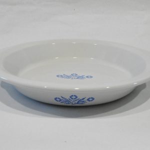 CorningWare CORNFLOWER BLUE STONEWARE 10.5 PIE PLATE Dish / 60th Anniversary