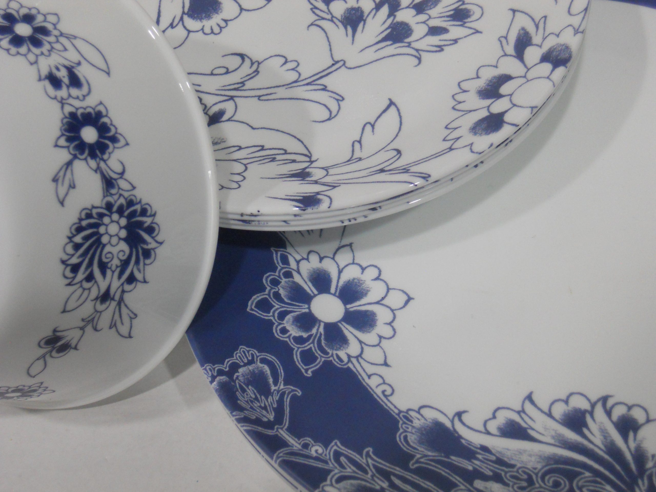 Corelle Signature INDIGO BLOOMS 21.5-oz SOUP Cereal Salad BOWL *Dark Blue Floral - Image 12