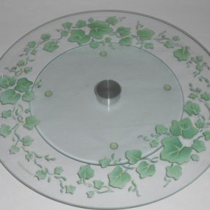 Corelle CALLAWAY IVY 14 LAZY SUSAN Tempered Glass *Easy Glide Turn-Table