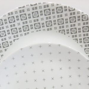 Corelle FARMSTEAD GRAY *Choose: 11 DINNER or 8 1/2 LUNCH PLATE *Grey Farmhouse Curtains