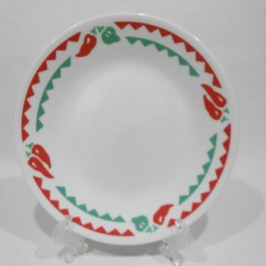 NEW Corelle FIESTA 6 3/4 BREAD / APPETIZER PLATE *Red Green Chili Peppers