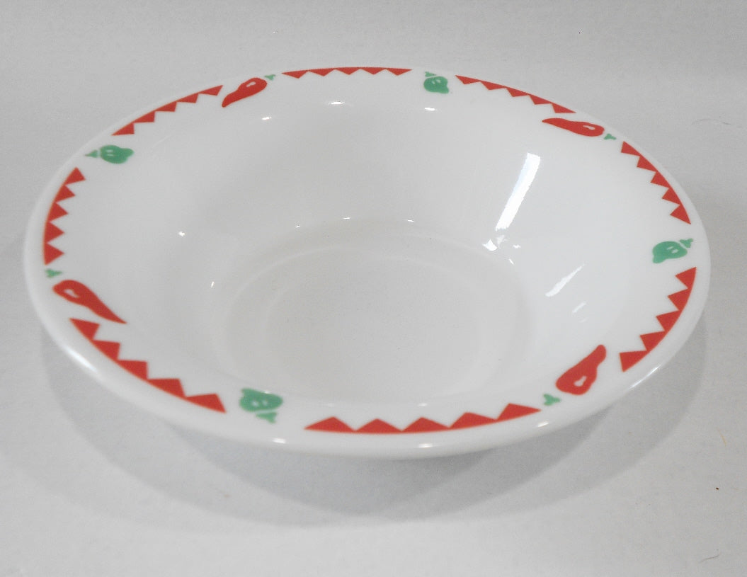 NEW Corelle FIESTA 8-oz FLAT RIMMED CEREAL BOWL Rice Salsa Soup 6.25 Chili Peppers - Image 2