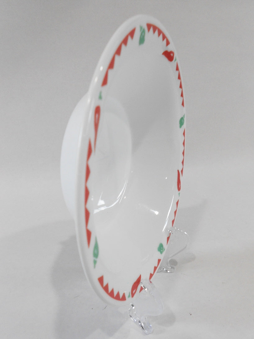 NEW Corelle FIESTA 8-oz FLAT RIMMED CEREAL BOWL Rice Salsa Soup 6.25 Chili Peppers - Image 4