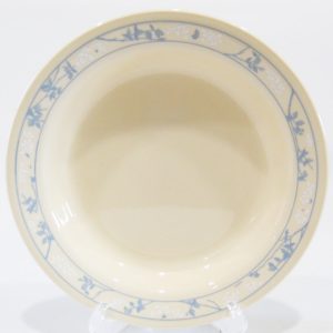 NRM Corelle FIRST OF SPRING 15-oz Flat Rim SOUP BOWL Pasta *White Blue Blossoms