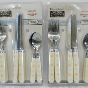 24-pc Corelle FOREVER YOURS FLATWARE SET Regent Sheffield Forks Knives Spoons