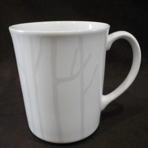1 Corelle WHITE FROST 10-oz PORCELAIN MUG *Winter Snow Trees Silver Moonbeams